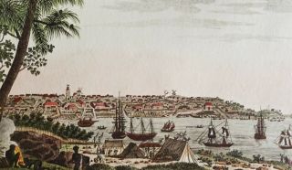 Australia,  Sydney,  View Bertuch,  1809,  Ansicht der Stadt Sydney/Vue de.  Sydney 4