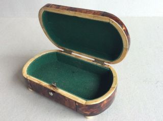 Antique Faux Tortoiseshell Box Caddy 19th Century Casket No.  2 5