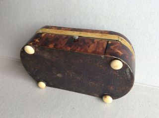Antique Faux Tortoiseshell Box Caddy 19th Century Casket No.  2 7