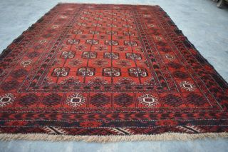 Hk32 Best Tribal Afghan Mori Gol Handmade Rug,  Wool Made Rug Kilim 4 
