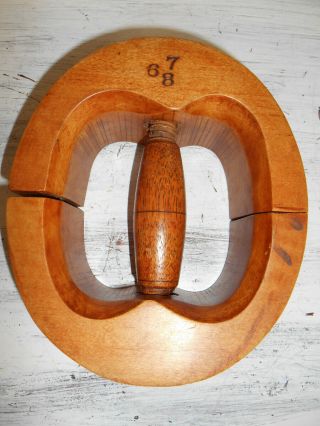 Antique Vtg Wood Hat Stretcher Millinery Adjustable 6 - 7/8