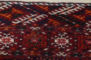 One - of - a - Kind 360 Knots Geometric 3x4 Wool Bokhara Balouch Afghan Oriental Rug 11