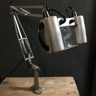 Very Rare,  Early Herbert Terry 1431 Magnifying Anglepoise Lamp - Pat