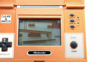 Donkey Kong Game & Watch Video Game console electronic LCD Toy Flip clock 1980s 4