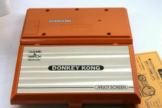 Donkey Kong Game & Watch Video Game console electronic LCD Toy Flip clock 1980s 7