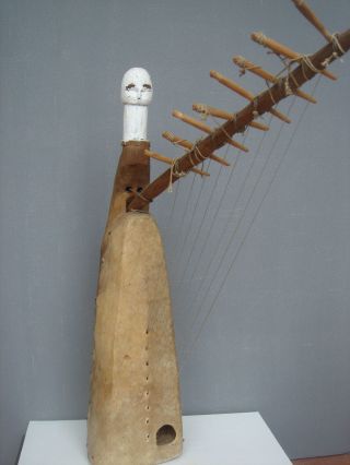 Fang Gabon Punu Tsogho Figure Harp