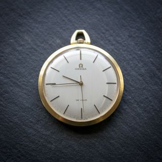 50th Birthday Gift Outstanding 1970 Omega 17 jewel Cal 601 Pocket Watch 2