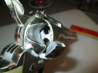 Mattel Large Shootin Shell 45 Cap Gun.  chrome finish Trigger. 7