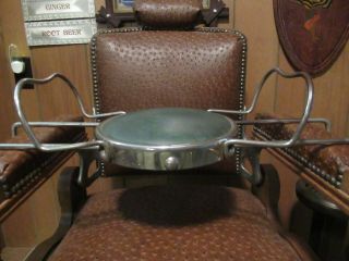 Koken Kochs Childs Barber Chair Nickle Plated Adjustable Booster Seat