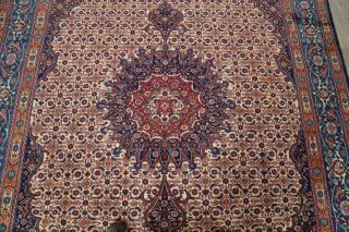 Antique Traditional Medallion Persian Mood Hand - Knotted Wool Oriental Rug 7x9 11