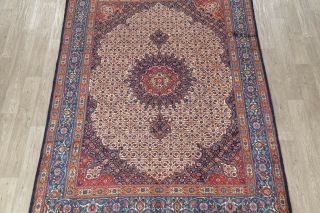 Antique Traditional Medallion Persian Mood Hand - Knotted Wool Oriental Rug 7x9 3