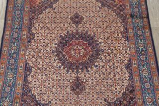 Antique Traditional Medallion Persian Mood Hand - Knotted Wool Oriental Rug 7x9 4