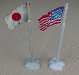 Marx Pacific Battleground Collectors Japanese,  Vehicles,  Flags,  Exploding House 11