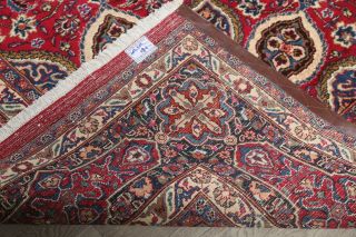 Persian Floral Area Rug Signed 10x13 Kashmar Area Oriental Rug RED 12 ' 11 x 9 ' 5 10