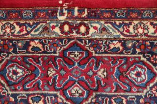 Persian Floral Area Rug Signed 10x13 Kashmar Area Oriental Rug RED 12 ' 11 x 9 ' 5 12