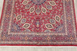 Persian Floral Area Rug Signed 10x13 Kashmar Area Oriental Rug RED 12 ' 11 x 9 ' 5 6
