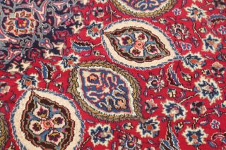 Persian Floral Area Rug Signed 10x13 Kashmar Area Oriental Rug RED 12 ' 11 x 9 ' 5 8