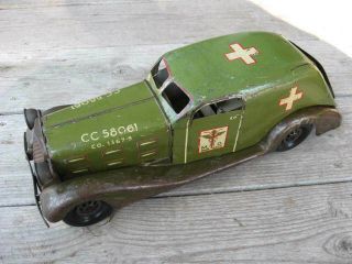 1930 1940 Marx Ambulance Car police patrol fire chief G - man pursuit era 2