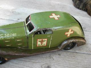 1930 1940 Marx Ambulance Car police patrol fire chief G - man pursuit era 4