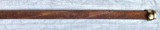 ANTIQUE LUMBER 10 FT.  BRASS BOUND WOOD SLIDING LOGGERS MEASURING RULE IN 8THS 7