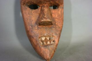 PETITE Vintage AFRICAN DEVIL MASK Old SOLAMPASU Demon WOOD CARVED Tribal STATUE 3