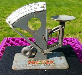 Vtg Antique Premier Egg Grading Scale By The National Ideal Company,  Toledo Ohio