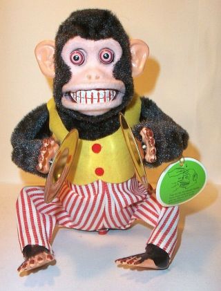 VINTAGE BATTERY OPERATED 1960 ' s MUSICAL JOLLY CHIMP MONKEY w/BOX TOY STORY 3 2