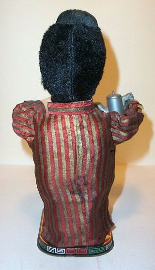 RARE 1950 ' s BATTERY OPERATED SAMMY WONG - THE TEA TOTALER VINTAGE TIN LITHO TOY 3