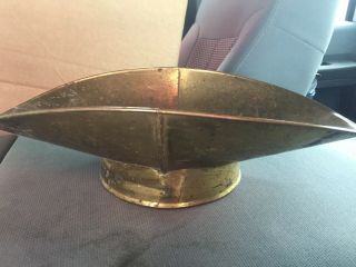 Antique 12”x7” Brass Candy Scale Pan 2