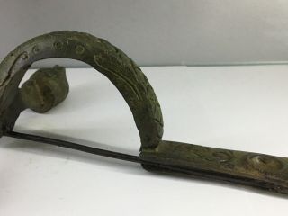 RARE STUNNING HUGE BIG ANCIENT ROMAN BRONZE CROSSBOW MILITARY FIBULA 200 - 400 AD 7