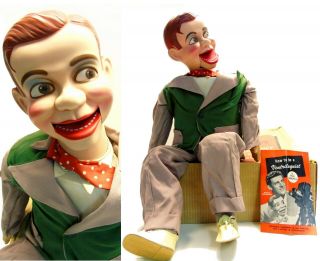 Vintage Juro Jerry Mahoney Paul Winchell Ventriloquist Dummy Doll Box