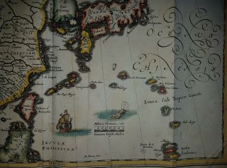 1636 CHINA JAPAN KOREA FORMOSA TAIWAN MAP BY MERIAN 3