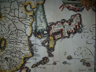 1636 CHINA JAPAN KOREA FORMOSA TAIWAN MAP BY MERIAN 4