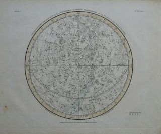 Southern & Northern Celestial Hemisphere’s by Alexander Jamieson c1822 2