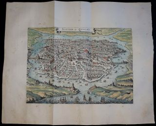 1636 Quinzay Hangchow Xuntien China Map By Merian