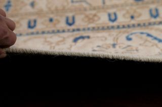 Antique MUTED Geometric Pale Peach Distressed Area Rug Oriental Handmade 10 ' x12 ' 11