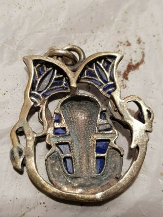 Rare Antique Ancient Egyptian Silver Hanger king Tutankhamun Lotus 1332–1323 BC 5