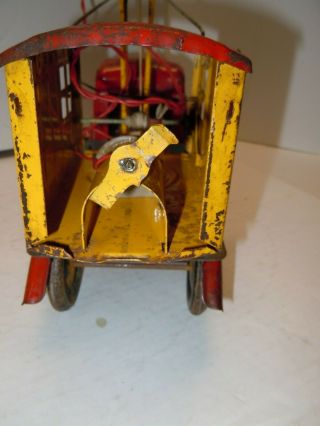 RARE Vintage 1930 ' s Marx Battery Op Magnetic Crane Truck. 8