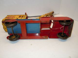 RARE Vintage 1930 ' s Marx Battery Op Magnetic Crane Truck. 9