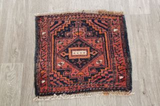 Square Persian Area Rug Hand - Knotted Oriental Geometric Vintage Wool 2x2 Carpet 2