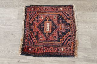 Square Persian Area Rug Hand - Knotted Oriental Geometric Vintage Wool 2x2 Carpet 7