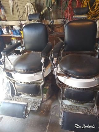 Antique Barber Chairs Koken Pick Up Only Los Angeles Area.  Each