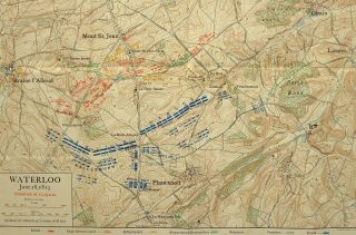 MAP/BATTLE PLAN WATERLOO SITUATION JUNE 18th 1815 11:15am TROOP POSITIONS 2