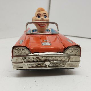 Rare Vintage 1950 ' s Howdy Doody tin Ford Car Friction toy Japan 5