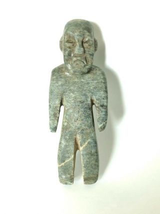 Pre - Columbian Olmec Jadeite Standing Figure