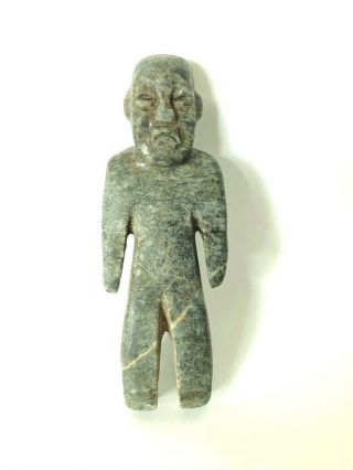 Pre - Columbian Olmec Jadeite Standing Figure 2