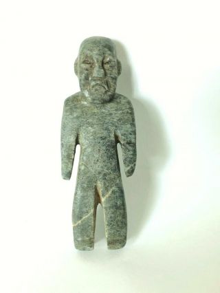 Pre - Columbian Olmec Jadeite Standing Figure 8