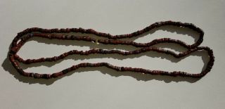 Ancient Mesopotamian Necklace - Red Beads 3 - 5000 Years Old 32 Inches
