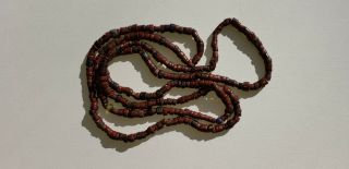 Ancient Mesopotamian Necklace - RED Beads 3 - 5000 years old 32 inches 2