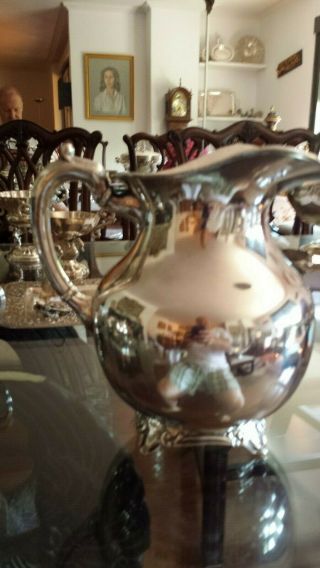 860g MASTERPIECE HIGH VINTAGE plain PITCHER sterling SILVER COLONIAL STYLE 10